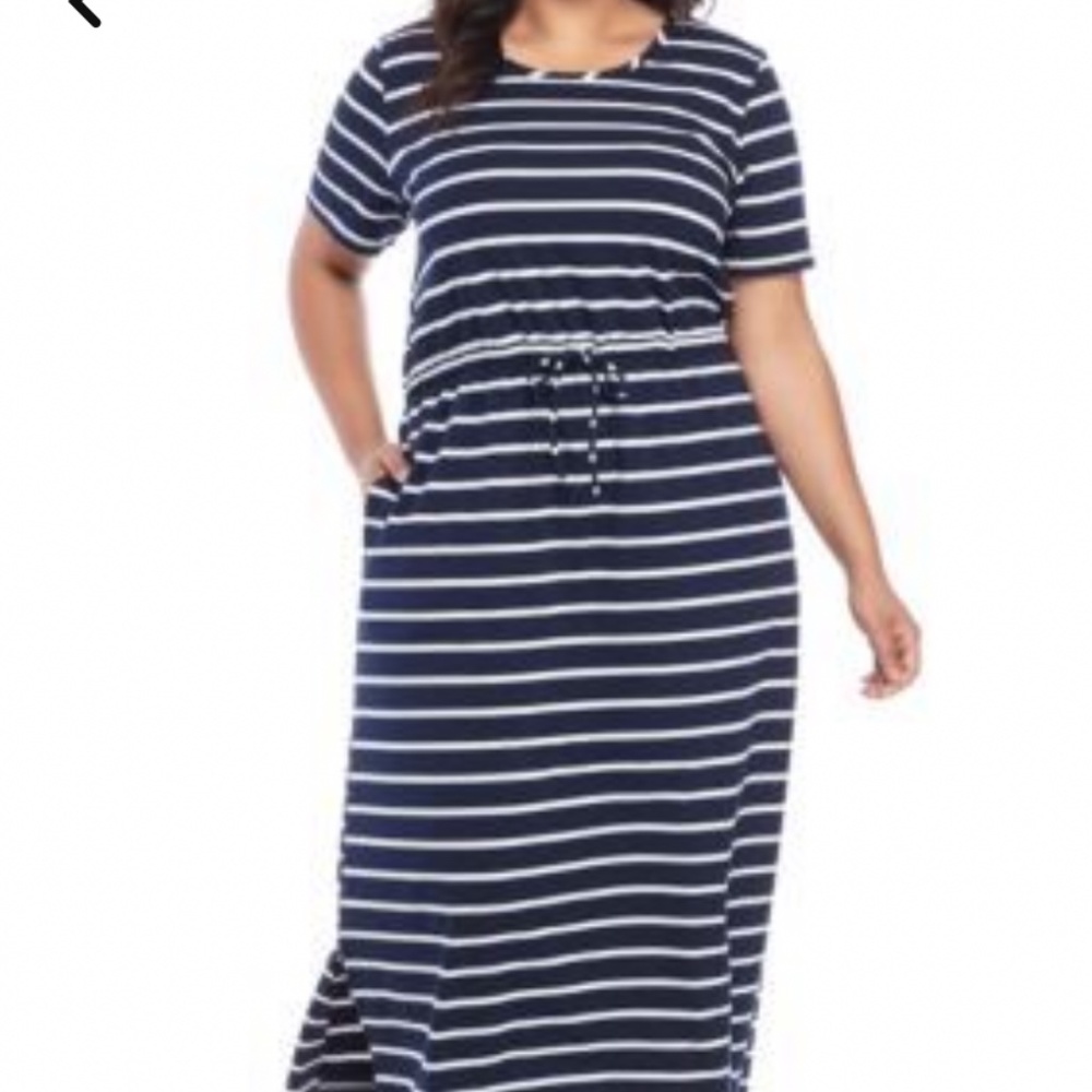 Kim Rogers plus‎ size tie waist dress. Worn 2x